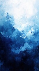 Obraz premium Abstract Blue Gradient Artwork for Modern Spaces