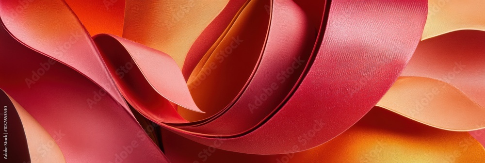 Aufkleber vibrant abstract shapes evoke the essence of gifts, featuring ribbons and bows that create an inviti