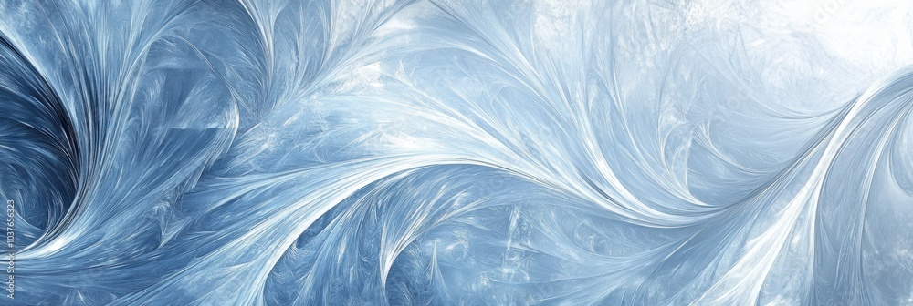 Aufkleber delicate frost patterns create swirling designs across a frosty surface, capturing the essence of a 