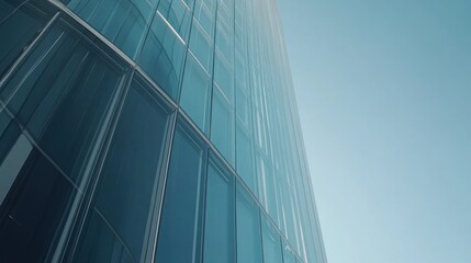 Modern Architecture: Glass Facade of a Skyscraper