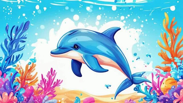 dolphin in the water