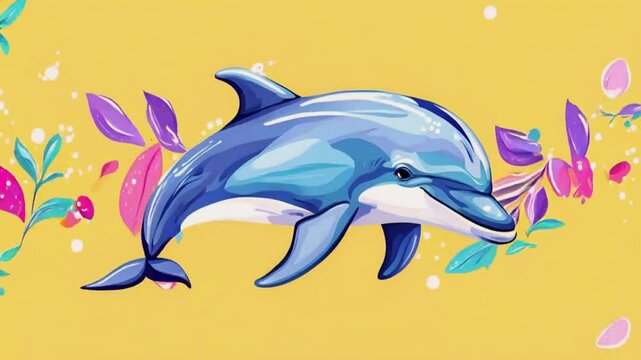 dolphin jumping in water
