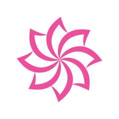  Abstract origami flowers icons