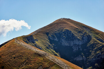 tatry, góra, kopa kondracka, jesień, turystyka, rekreacja, aktywny wypoczynek, turyści