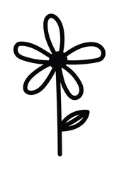 Vector Hand Drawn Flower Icon
