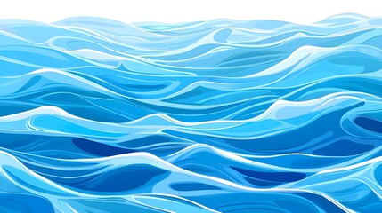 Blue Water Waves Abstract Background