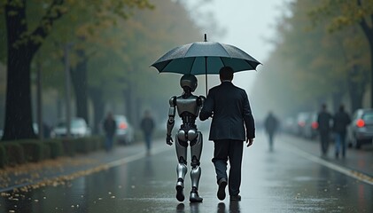 Robot and Human Companionship Persevering through Adversity