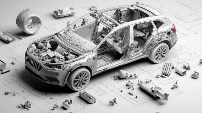 Detailed Blueprint of Car Safety Systems
