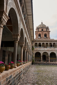 The Coricancha, also spelled Qoricancha or Qurikancha, is an ancient Inca temple located in Cusco, Peru. The name "Coricancha" is derived from the Quechua words "quri" (gold) and "kancha" (enclosure)