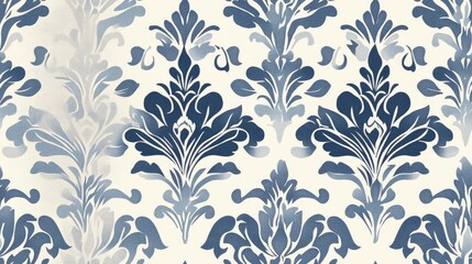 Fototapeta premium Seamless damask pattern backdrop