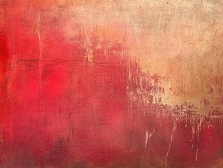 Obraz premium Grunge style textured background in shades of red