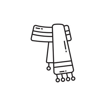 black scarf icon clip art preview