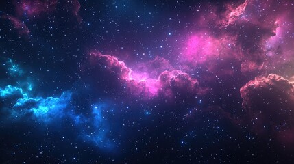 Naklejka premium High definition star field background depicted in 3D cartoon rendering Colorful starry night sky texture representing outer space