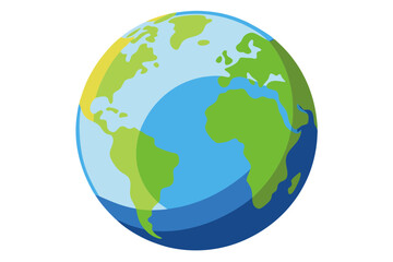  Globe isolated on the white background