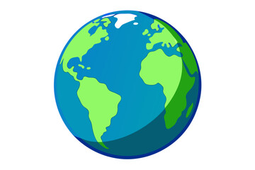  Globe isolated on the white background