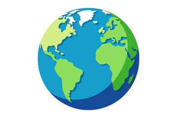  Globe isolated on the white background