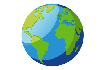  Globe isolated on the white background