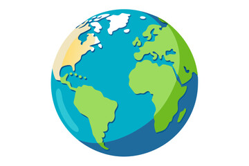  Globe isolated on the white background
