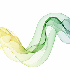 abstract vector wave. Green, yellow and blue colors. layout for presentation. Eps 10