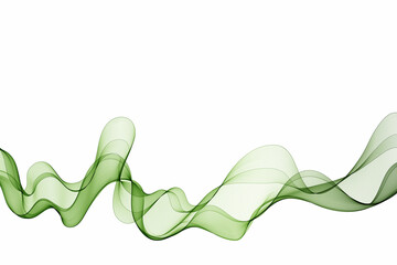 Green abstract wave. Vector wave pattern. Eps 10