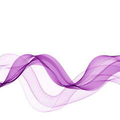 Purple wave pattern. Colorful vector wave. Decor element. Eps 10