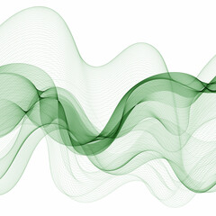 green wave. abstract vector graphics. Eps 10