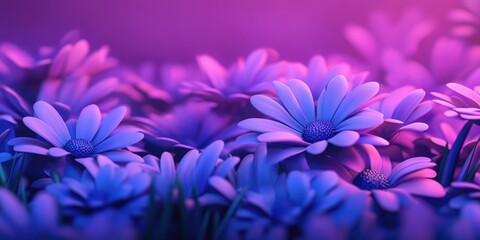 Obraz premium Spring flowers with a backdrop of Mexican daisy, highlighting botanical themes, Spring flowers with a backdrop of daisies highlighting botanical themes