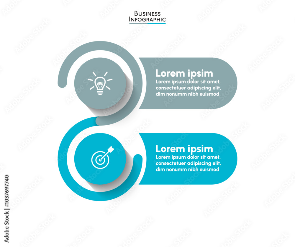 Wall mural business data visualization. timeline infographic icons designed for abstract background template