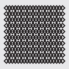 Minimalist vector ornament arranged square elements, suitable for interiors, textiles, wrapping paper, floors