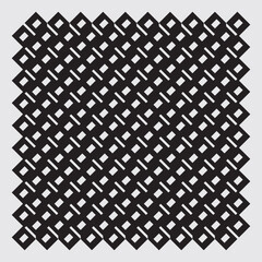 Minimalist vector ornament arranged square elements, suitable for interiors, textiles, wrapping paper, floors