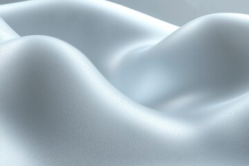 Obraz premium Abstract White Textured Surface with Curving Ridges