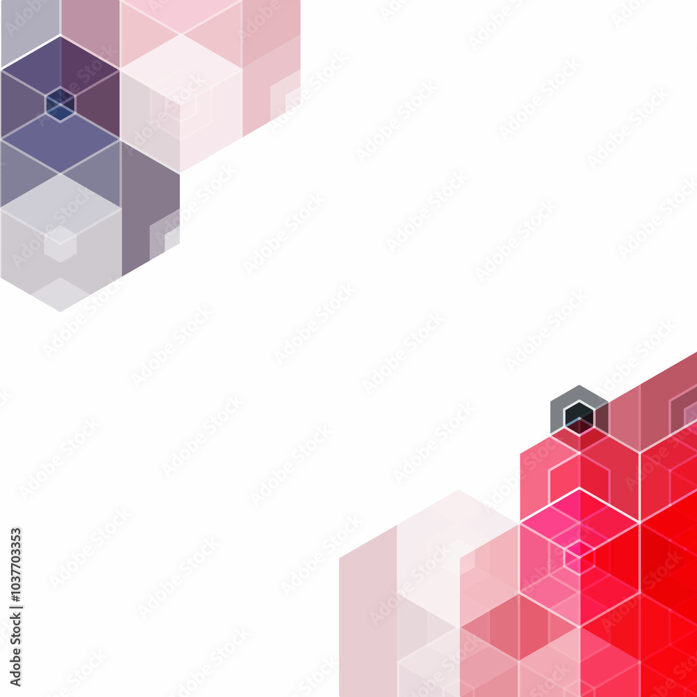 Canvas Prints color hexagon background. geometric abstraction. eps 10