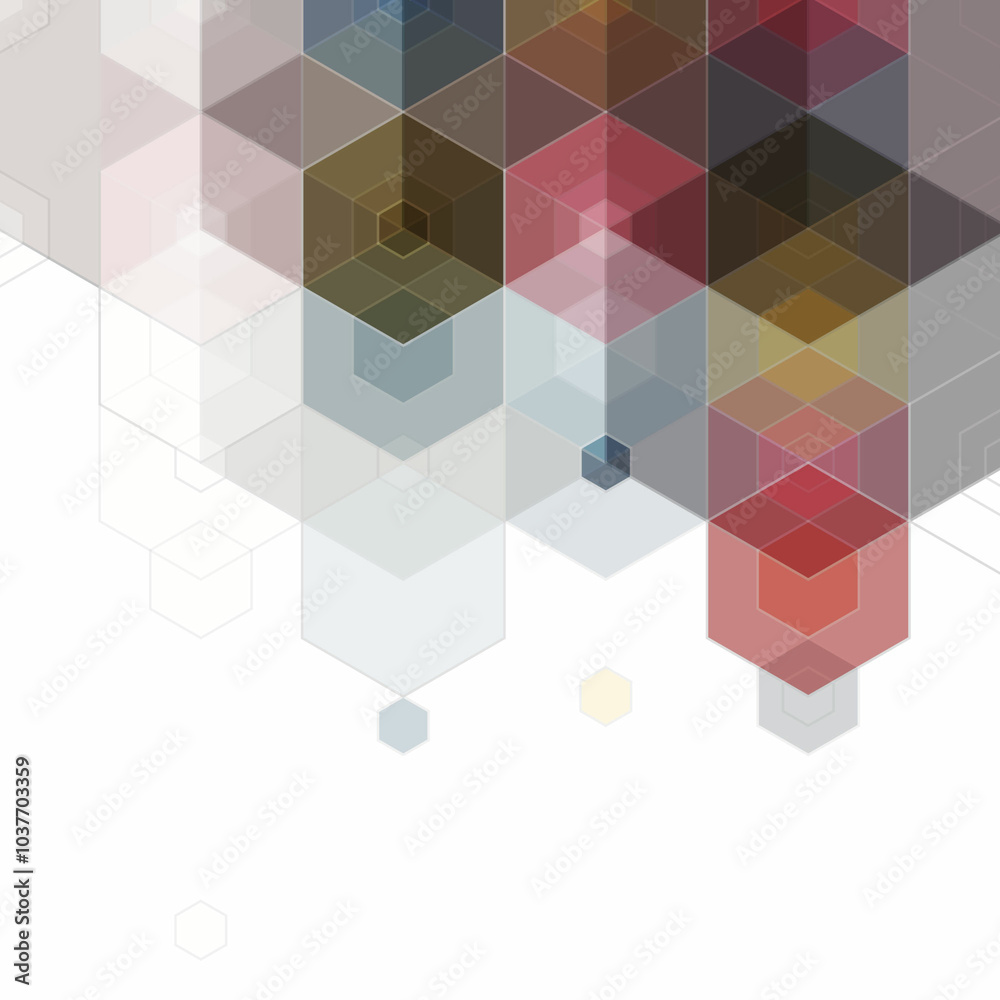 Canvas Prints abstract color hexagons. background for presentation. template for advertising. polygonal style. eps