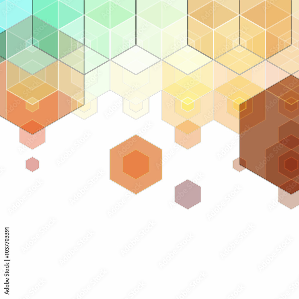 Canvas Prints hex texture. color hexagon pattern, abstract chemistry and biotech technology science vector hexagon