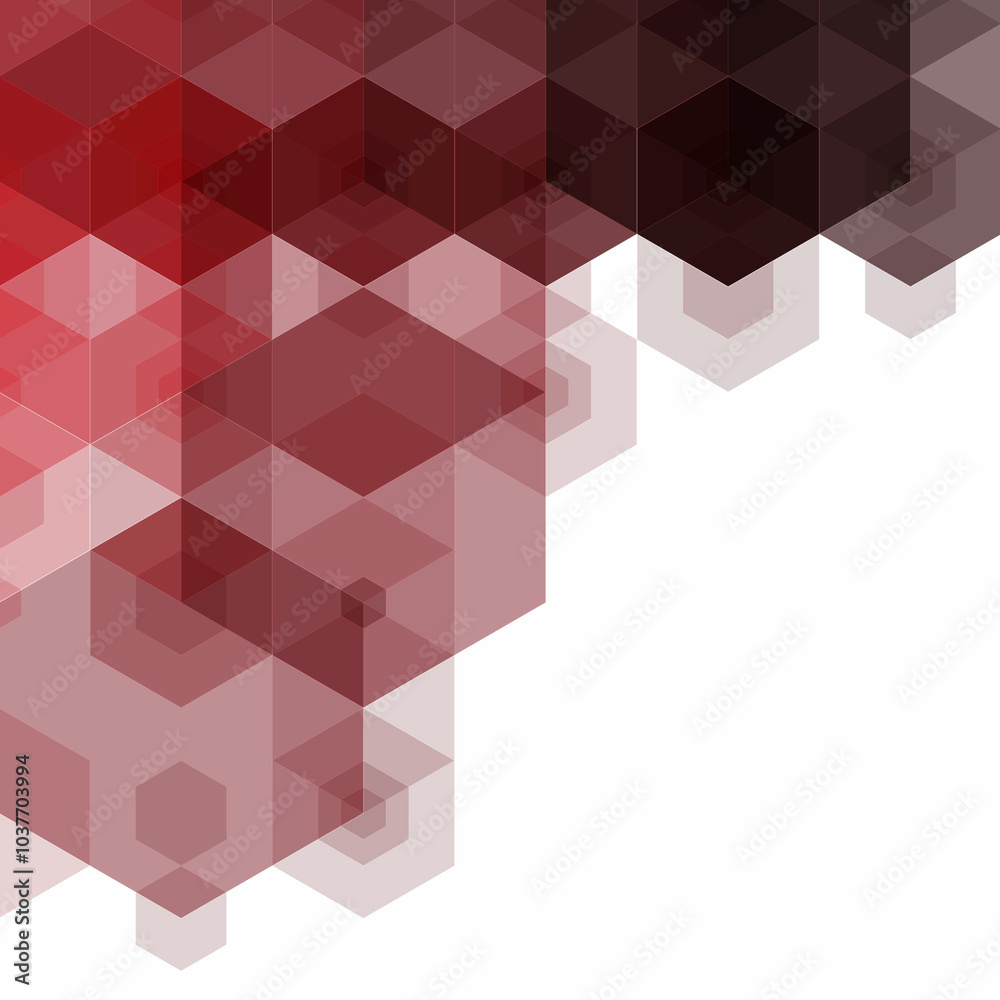 Canvas Prints geometric shapes background. colorful mosaic pattern. red hexagons. eps 10