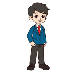 Obraz premium Confident Young Businessman in Stylish Formal Attire