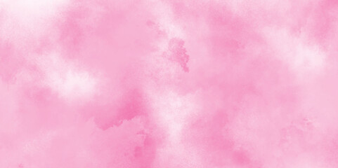 brush painted watercolor abstract painting background, fresh and blurry pink cloud sky, Pink backgrounds watercolor vintage grunge texture, Soft and cloudy watercolor stain of pink paint texture.