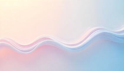 Soft Wavy Lines in Subtle Colors Representing Flow and Flexibility