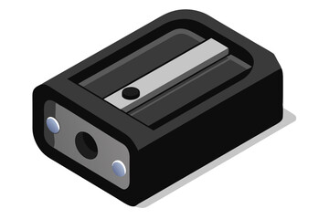 Fototapeta premium Beautiful pencil sharpener vector art illustration