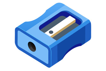 Obraz premium Beautiful pencil sharpener vector art illustration