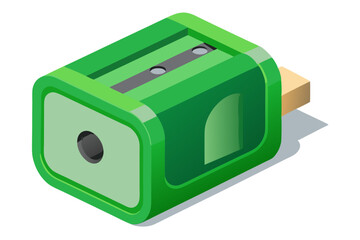  Beautiful pencil sharpener vector art illustration