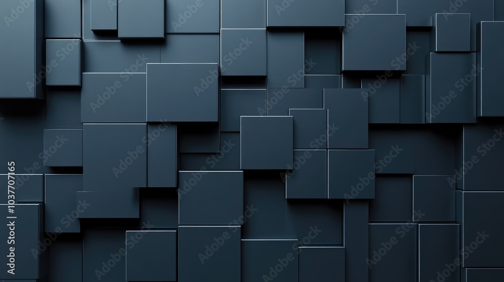 Poster abstract minimal linear geometry in a modern creative concept with flat style against a dark gray ba