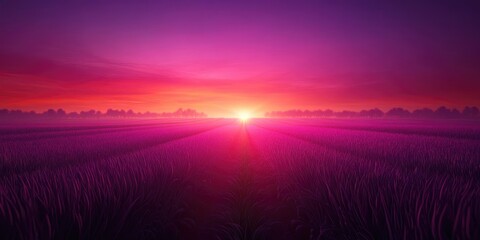 Obraz premium Aerial perspective of expansive onion crops during twilight, Aerial view of vast onion fields at dusk