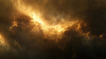 Fototapeta premium 360 degree interstellar cloud of dust and gas in a 3D cartoon rendering Space background featuring a glowing nebula and stars Equirectangular projection and spherical panorama create an environmen