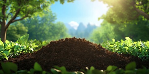 Natural fertilizer made from cow manure for tree planting, Natural fertilizer from cow manure for planting trees