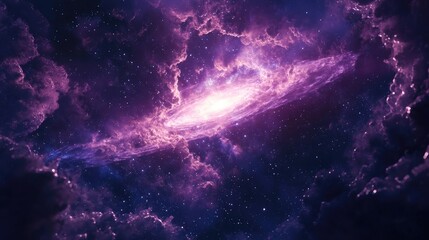 Naklejka premium Abstract illustration of the universe or cosmos in 3D cartoon rendering