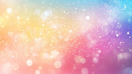 Holographic background featuring a colorful mesh design A whimsical banner in soft pastel shades creating a fantasy gradient backdrop with enchanting sparkles stars and blurred effects