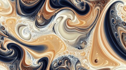 Seamless abstract pattern element High quality illustration Fractal design