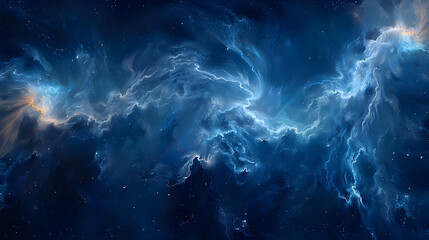 Fototapeta premium Abstract Background: Cosmic Swirls of Blue and White