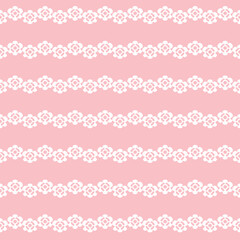 アンティークなレースのシームレスパターン。ベクター素材。